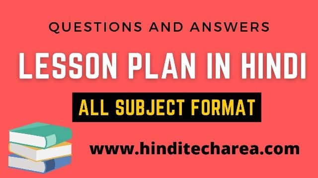 sson plan in hindi for B.Ed, DELED, BTC, BSTC