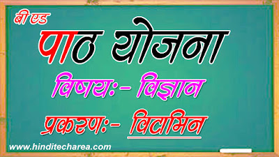 Vitamin Lesson Plan in Hindi Vitamin Detailed Lesson Plan in hindi for science