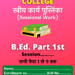 sessional work PDF download b ed 1st year sessional work