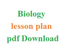 Biology lesson plan pdf