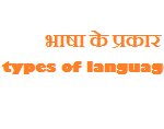 भाषा के प्रकार types of language